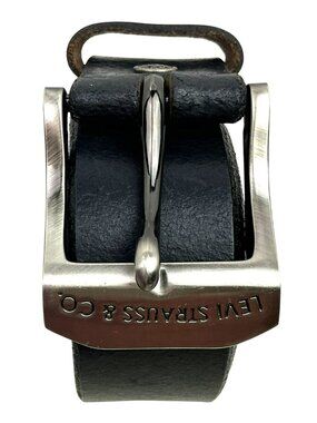 Levis Genuine Italian Leather Belt 3648 Mens 40/100 Black NEW